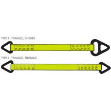 3" ONE PLY POLYESTER SLING WITH ALUMINUM TRIANGLES EACH END LIGHT DUTY